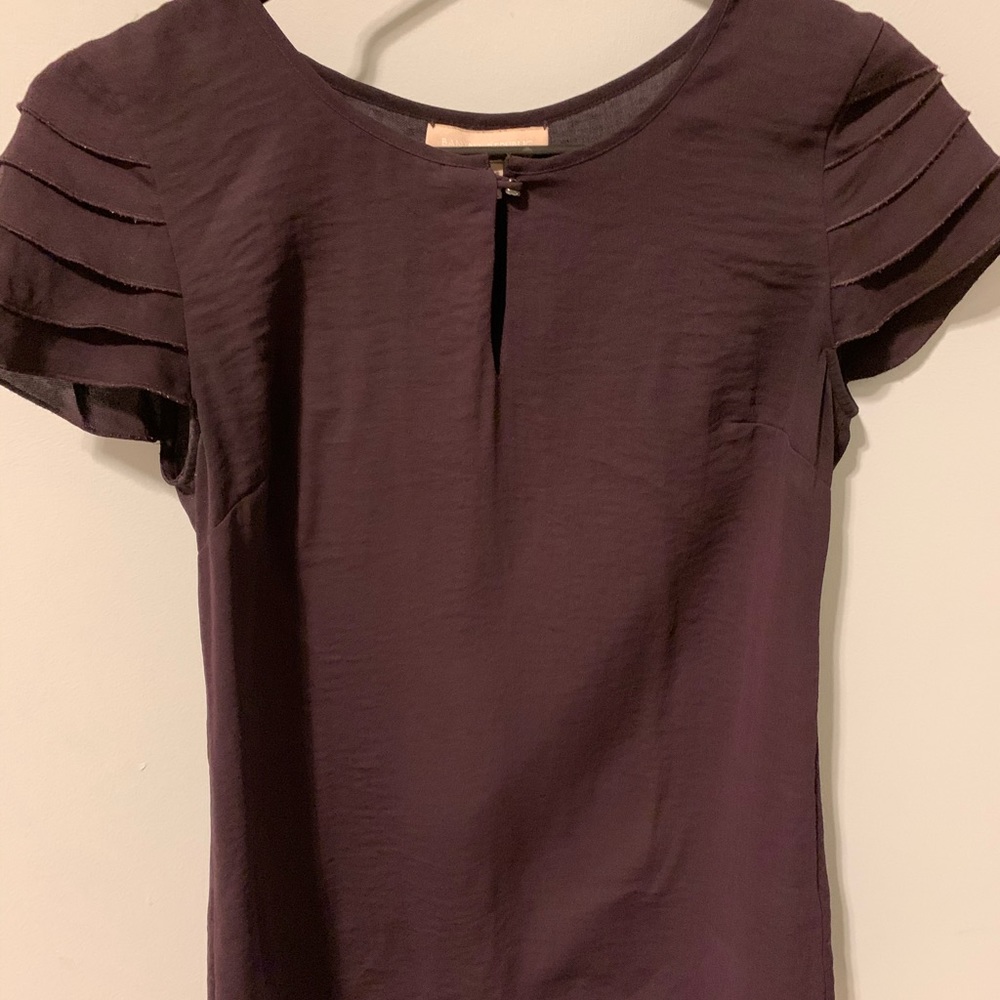 Plum silk Banana Republic blouse
